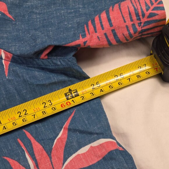 Reyn Spooner Mens Size  XL Blue Red Hawaiian Shirt Tropical Casual Aloha Walking - Picture 7 of 9